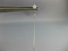 LONG .14CT DIAMOND 14KT WHITE GOLD 3D GEOMETRICAL CAHIN BAR FUN HANGING EARRINGS