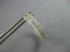 ESTATE LARGE 1.94CT DIAMOND 14KT WHITE GOLD 3 ROW FILGREE HOOP HANGING EARRINGS
