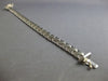 ESTATE 14KT WHITE GOLD 3D CLASSIC MATTE & SHINY CRISS CROSS FUN BRACELET