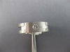 ESTATE .36CT DIAMOND 14KT WHITE GOLD SOLITAIRE MATTE FINISH ETOILE FUN MENS RING