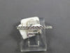 ESTATE .19CT DIAMOND 14KT WHITE GOLD 3D CLASSIC 1.5MM SEMI ETERNITY LOVE RING
