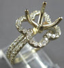 .75CT DIAMOND 14KT YELLOW GOLD CLASSIC 4 PRONG FLOWER SEMI MOUNT ENGAGEMENT RING