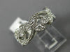 ANTIQUE 1.10CT DIAMOND 14KT WHITE GOLD MILGRAIN ETERNITY ANNIVERSARY RING #18539