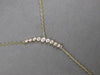 .49CT DIAMOND 14KT YELLOW GOLD GRADUATING JOURNEY SOLITAIRE LARIAT FUN NECKLACE