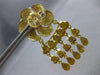 EXTRA LARGE 22KT YELLOW GOLD 3D CHANDELIER DIAMOND CUT HANGING EARRINGS #27806