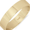 ESTATE SOLID 14KT YELLOW GOLD CLASSIC 4MM MATTE & SHINY WEDDING ANNIVERSARY RING