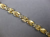 ESTATE 14KT WHITE & YELLOW GOLD 3D MATTE & SHINY CLASSIC FLORAL FUN BRACELET