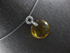 6.88CT DIAMOND & AAA CITRINE 14KT WHITE GOLD ROUND CIRCULAR FUN FLOATING PENDANT