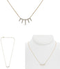 ESTATE .28CT DIAMOND 14K YELLOW GOLD ROUND CLASSIC MULTI BAR 3D BAR FUN NECKLACE