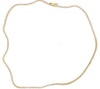 ESTATE 3.76CT DIAMOND 18KT YELLOW GOLD 3D CLASSIC ROUND CHAIN TENNIS NECKLACE