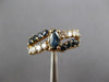 .70CT DIAMOND & AAA SAPPHIRE 14KT YELLOW GOLD ROUND & MARQUISE 2 ROW RING #27311