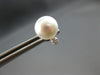 ESTATE .10CT DIAMOND & AAA SOUTH SEA PEARL 14KT WHITE GOLD CLASSIC STUD EARRINGS