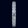 3.10CT DIAMOND 14KT WHITE GOLD 3D SHARED PRONG ETERNITY WEDDING ANNIVERSARY RING