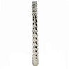 ESTATE .14CT DIAMOND 18KT WHITE GOLD 3D CLASSIC ROUND ROPE ANNIVERSARY RING
