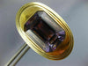 ANTIQUE EXTRA LARGE AAA AMETHYST 14KT YELLOW GOLD EMERALD CUT OVAL EARRINGS