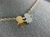 ESTATE .16CT DIAMOND 18KT WHITE & ROSE GOLD 3D BABY BOY & GIRL FUN NECKLACE