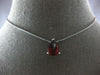 3.0CT AAA GARNET 14KT WHITE GOLD PEAR SHAPE SOLITAIRE FILIGREE FLOATING PENDANT