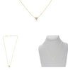 .12CT DIAMOND 14K YELLOW GOLD ROUND PAVE TRIANGULAR ADJUSTABLE FUN LOVE NECKLACE