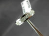 ESTATE WIDE 2.64CT PRINCESS DIAMOND 14K WHITE GOLD ETERNITY CHANNEL RING #17553