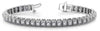 6.0CT DIAMOND 14KT WHITE GOLD 3D ROUND SQUARE SETTING FILIGREE TENNIS BRACELET