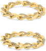 LARGE 2.40CT DIAMOND 14KT YELLOW GOLD 3D BY THE YARD CUBAN CUFF BANGLE BRACELET