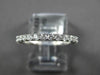 .61CT DIAMOND 18K WHITE GOLD 2MM SHARED PRONG 3/4TH ETERNITY LUCIDA WEDDING RING