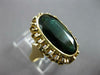 ANTIQUE LARGE 3.60CT AAA TOURMALINE 18KT YELLOW GOLD ELONGATED OVAL RING #27502