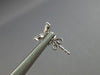 SMALL .31CT DIAMOND 14KT WHITE GOLD 3D ROUND & MARQUISE BUTTERFLY STUD EARRINGS