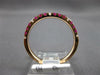 .39CT DIAMOND & AAA RUBY 14KT ROSE GOLD ROUND 2MM SEMI ETERNITY ANNIVERSARY RING