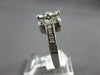 ESTATE .59CT DIAMOND 14KT WHITE GOLD ROUND 2 STONE INFINITY FILIGREE LOVE RING