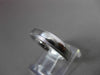 ESTATE 14KT WHITE GOLD SHINY MILGRAIN COMFORT FIT WEDDING BAND RING 4mm #23411