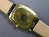 LARGE .80CT DIAMOND 18KT YELLOW GOLD BLACK SQUARE FACE PIAGET MENS WATCH #27783