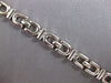 ESTATE 14KT WHITE GOLD 3D CLASSIC ITALIAN OVAL LINK LOVE BRACELET