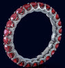 2.53CT AAA RUBY 14KT WHITE GOLD 3D CLASSIC SHARED PRONG ETERNITY FUN LOVE RING