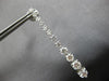 EXTRA LARGE 3.53CT DIAMOND 14KT WHITE GOLD 3D GRADUATING JOURNEY EARRINGS 28178