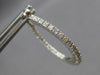 .90CT DIAMOND 14KT WHITE GOLD 3D CLASSIC INSIDE OUT HOOP HANGING EARRINGS #27794