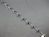 6.42CT DIAMOND & AAA AMETHYST 14K WHITE GOLD OVAL & ROUND BAMBOO TENNIS BRACELET