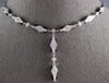ESTATE .80CT DIAMOND & AAA ONYX 18KT WHITE GOLD 3D CLASSIC LARIAT FUN NECKLACE
