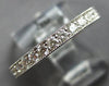 .88CT DIAMOND 18KT WHITE GOLD 2.5mm FILIGREE MILGRAIN ETERNITY ANNIVERSARY RING