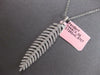 LARGE .57CT DIAMOND 14KT WHITE GOLD CLASSIC MULTI LEAF FLEXIBLE FUN LOVE PENDANT