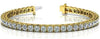 1.52CT DIAMOND 14KT YELLOW GOLD 3D CLASSIC ROUND SQUARE SHAPE TENNIS BRACELET