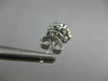 ESTATE 1.35CT DIAMOND & AAA SAPPHIRE 18KT WHITE GOLD 3D CLASSIC FLOWER EARRINGS