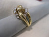 WIDE ESTATE DIAMOND 14K WHITE YELLOW GOLD COCKTAIL ROPE KNOT RING F/G VVS #19483