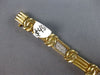 LARGE 1.0CT DIAMOND 14KT YELLOW GOLD 2 ROW LOVE KNOT MULTI LINK TENNIS BRACELET