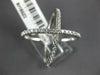ESTATE .50CT DIAMOND 18KT WHITE GOLD 3D X CLASSIC INFINITY CRISS CROSS LOVE RING