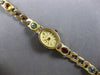ESTATE 5.8CT AAA MULTI GEM 14KT YELLOW GOLD 3D GENEVE QUARTZ OVAL LADY'S WATCH