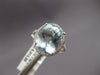 LARGE 6.6CT DIAMOND & AAA AQUAMARINE 18K WHITE GOLD OVAL & ROUND ENGAGEMENT RING