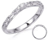 ESTATE .06CT DIAMOND 14KT WHITE GOLD 3 STONE OPEN FILIGREE ANNIVERSARY LOVE RING