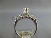 ESTATE 1.75CT DIAMOND 14K WHITE GOLD 3D CLASSIC MARQUISE & ROUND ENGAGEMENT RING