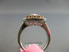 LARGE GIA 1.98CT WHITE PINK & PURPLE DIAMOND 18KT WHITE & ROSE GOLD SQUARE RING